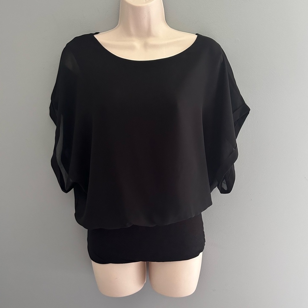 The Limited Vintage Y2K Sheer Black Top Size Medium